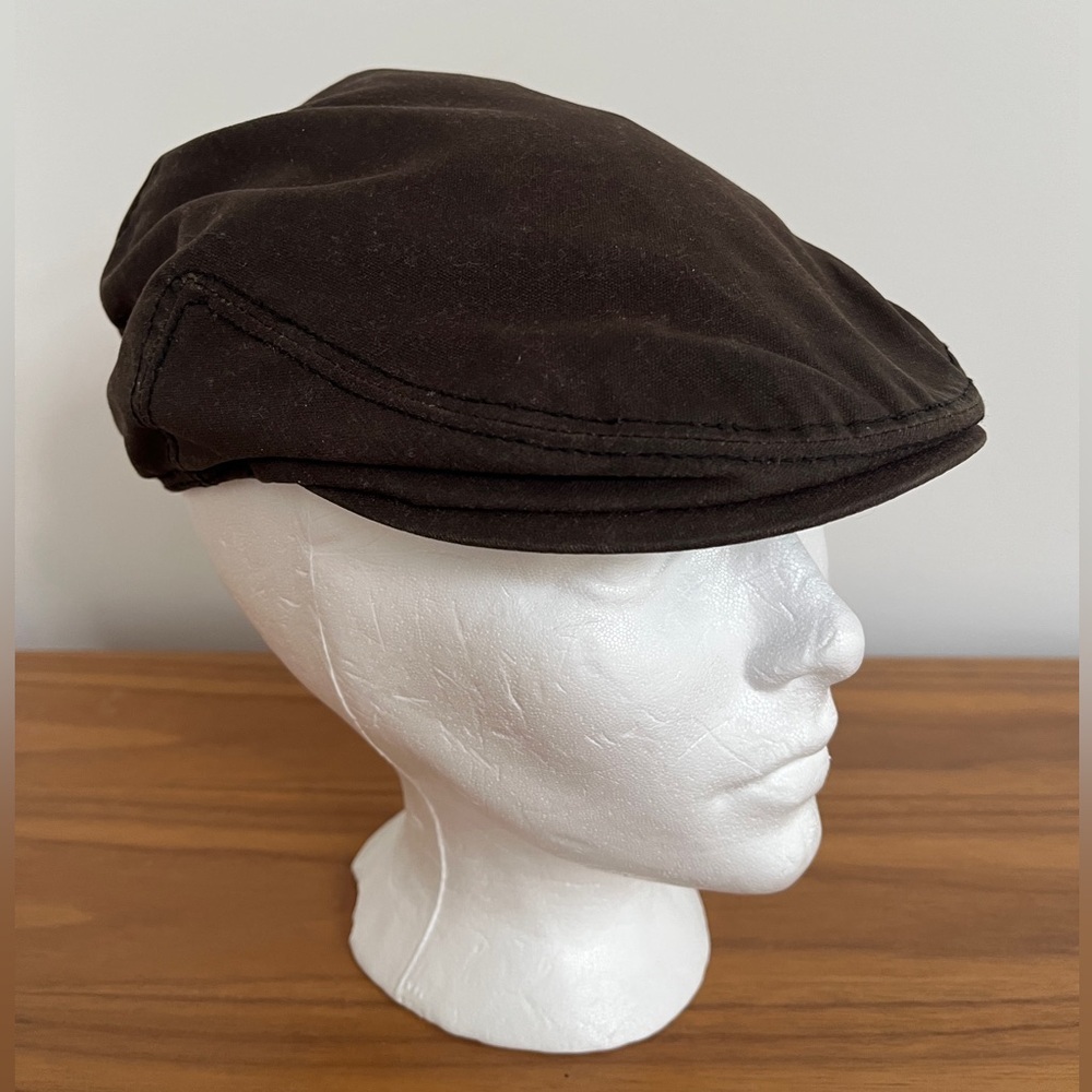 GOORIN BROS Grenadier Newsboy Duck Bill Flat Cap Interior Pocket 100% Cotton